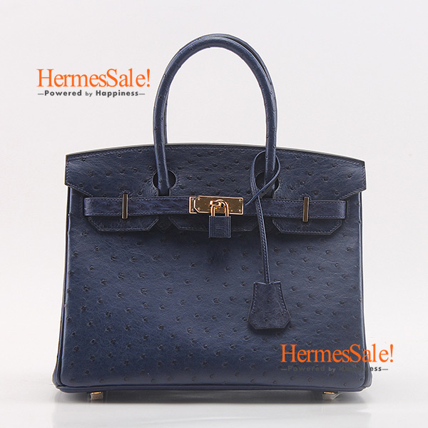 Blue ostrich birkin shop