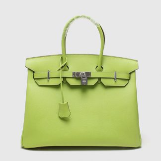 Hermes Birkin 35 Original Kiwi Epsom Bag with SHD 