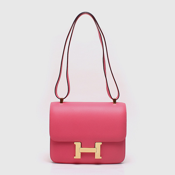 Hermes Constance 24cm Handbag in Rose Lipstick Original Epsom Leather ...