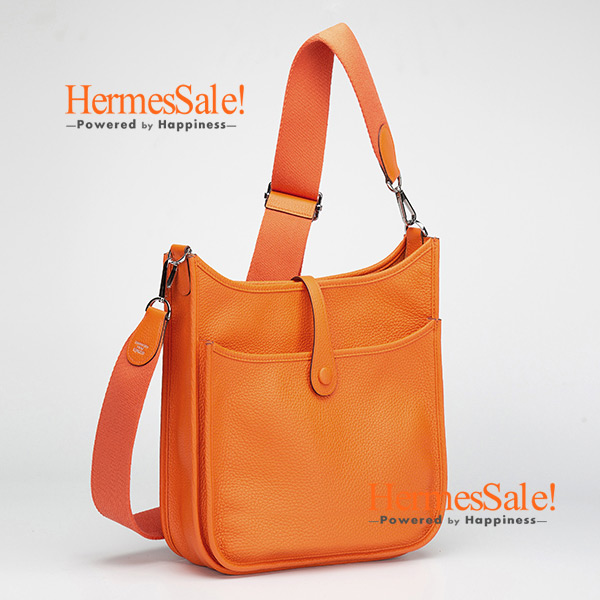 Hermes Evelyne Bag Gen III Clemence PM Orange 2254165