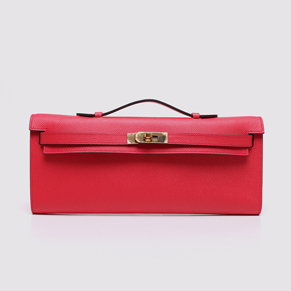 Hermes Kelly Cut Casaque Red Original Epsom with GHD 