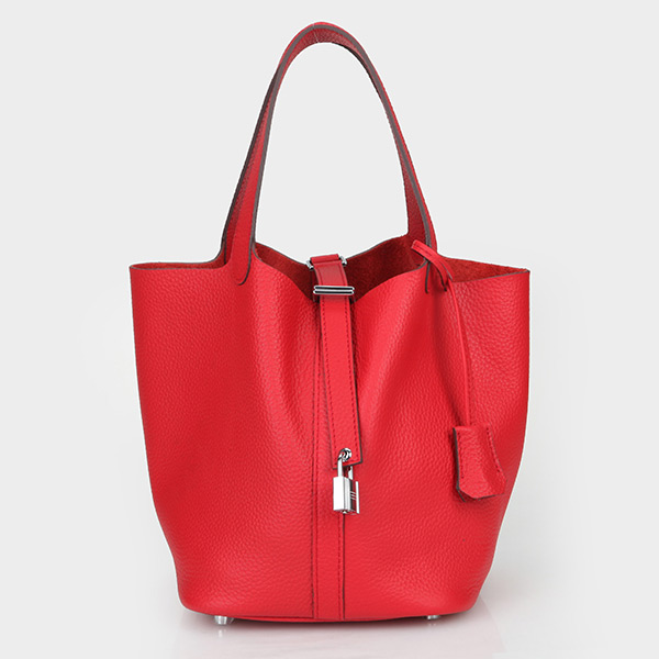 Hermes Picotin Small mm Bag 21cm Casaque Red Clemence Silver Hardware ...