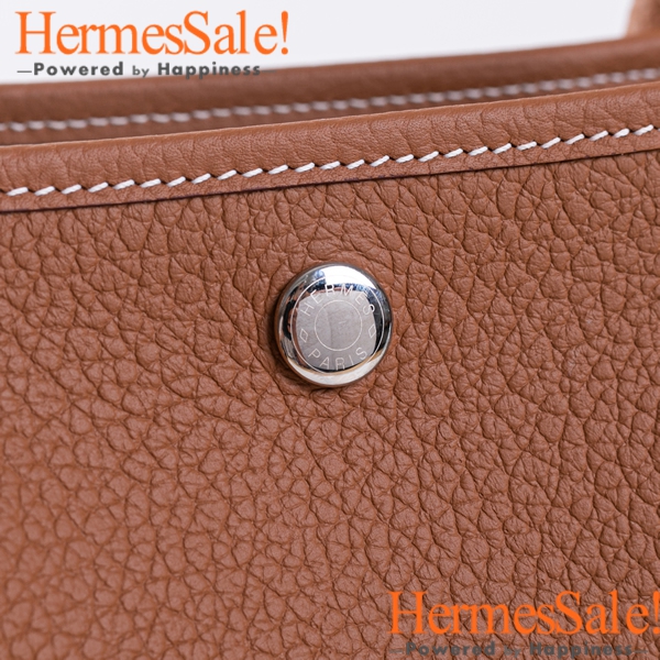 Hermes Garden Party 36 Gold Country Negonda Leather Bag