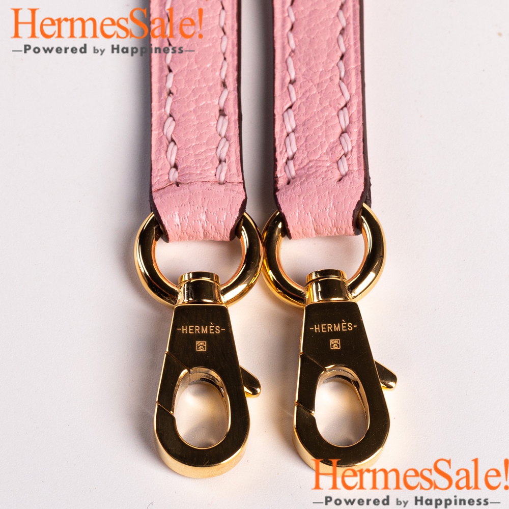 Hermes Mini Kelly II Bag with Rose Sakura Original Chevre